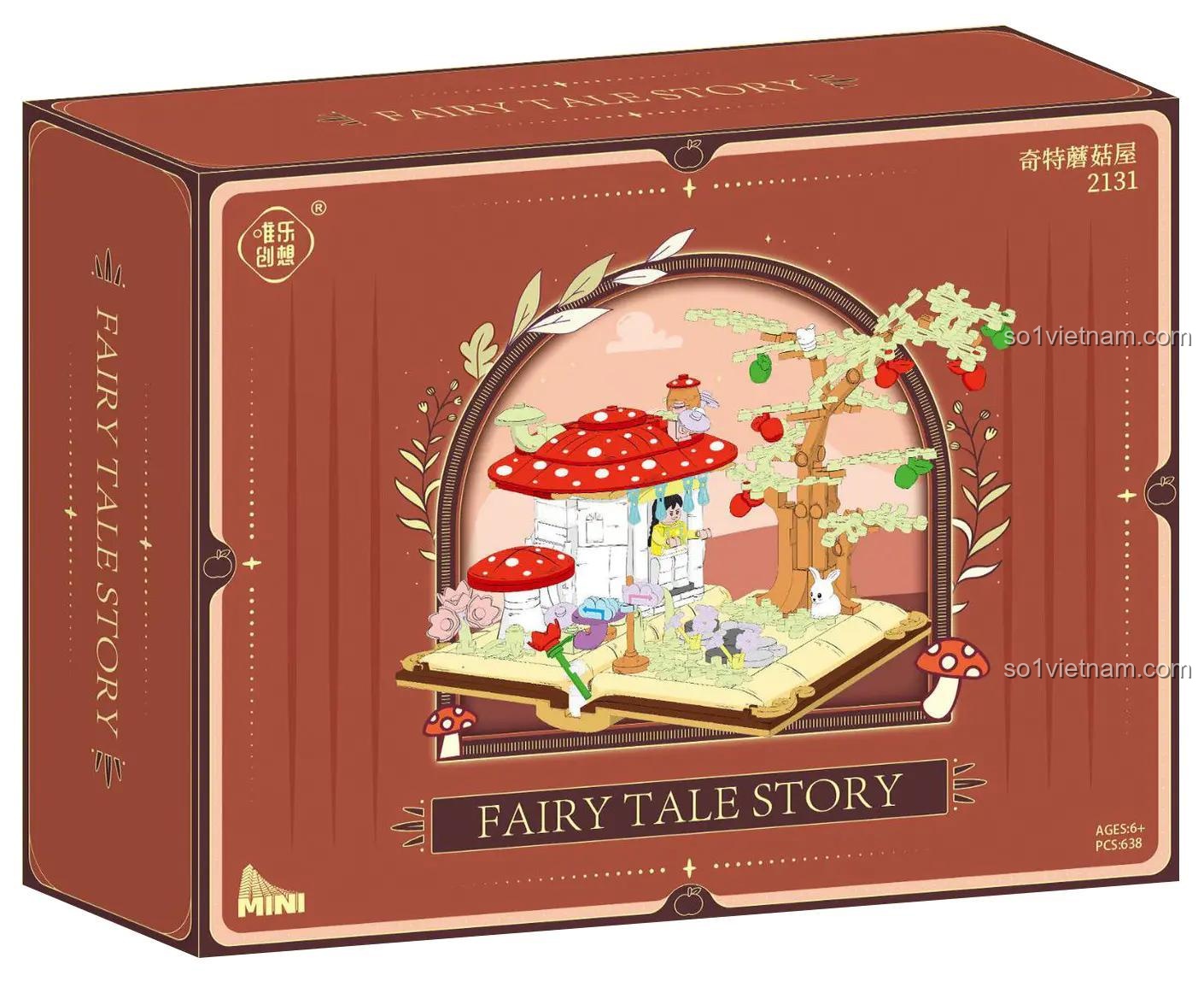 bộ xếp hình 2131 Ngôi Nhà Nấm Kì Lạ chủ đề cổ tích cho bé gái 6 tuổi giá trị cao