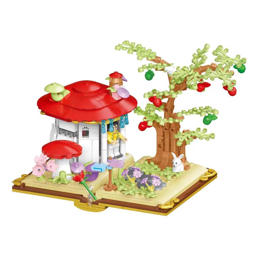 bộ lắp ghép Ngôi nhà nấm Weilechuangxiang 2131 Ngôi Nhà Nấm Kì Lạ chi tiết tinh xảo cho bé gái 6 tuổi giá tốt
