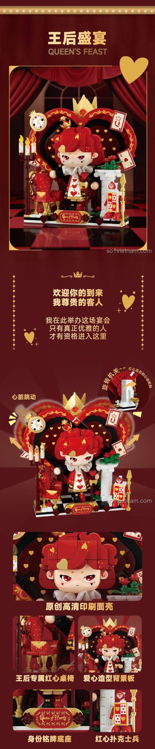 Mô hình Vua Trò Chơi Bài Wekki 503191 với các nhân vật, bộ lắp ghép Vua Trò Chơi Bài, đồ chơi xếp hình Vua Trò Chơi Bài