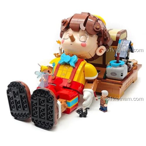 Đồ chơi lắp ráp Người gỗ Pinocchio Wekki 506186 với các minifigure đi kèm, phù hợp bé trai 8 tuổi, giá rẻ
