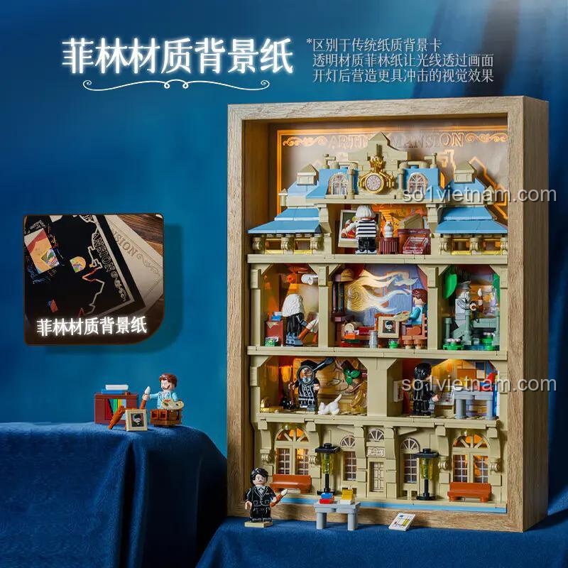 Chi tiết mô hình Wekki 506303 Bảo Tàng: Đêm Của Đại Sư, bộ lắp ghép nghệ thuật, đồ chơi sáng tạo