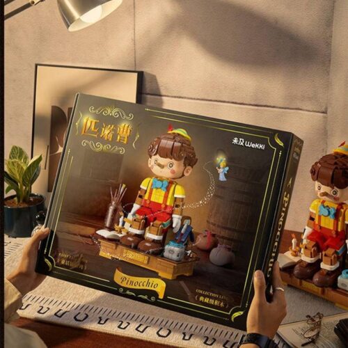 Hộp bộ lắp ghép Wekki 506504 Pinocchio, đồ chơi mô hình người gỗ cổ tích cho bé trai bé gái 8 tuổi, giá tốt.