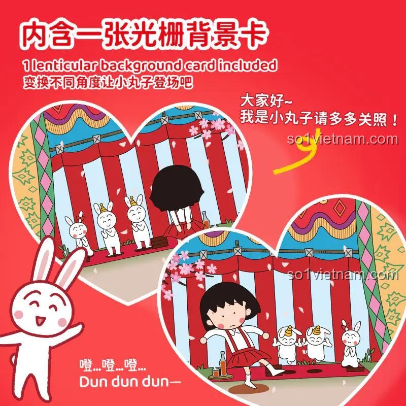 Phụ kiện độc đáo của bộ lắp ghép Wekki 516421 Chibi Maruko-chan: sách truyện tranh, bút chì và quạt điện mini, đồ chơi mô hình Maruko giúp bé gái 8 tuổi phát triển trí tuệ