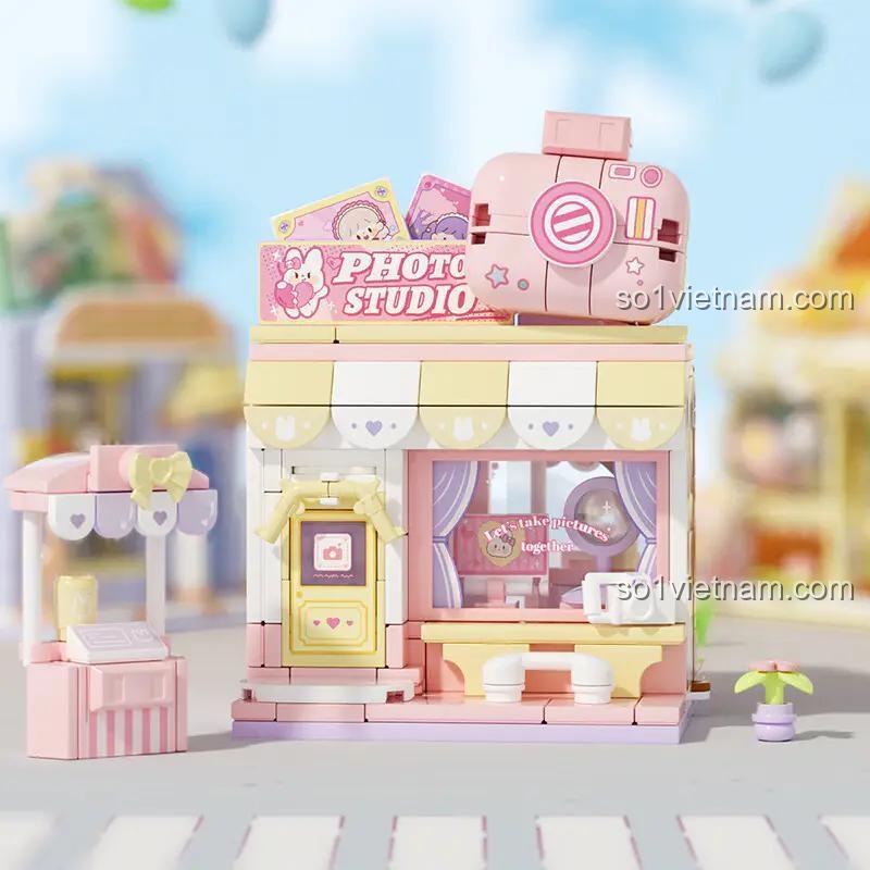 Bộ đồ chơi 未及Wekki 516501 Tiệm Chụp Ảnh Đa Sắc Của A Zhuo, đồ chơi lắp ghép cho bé gái 8 tuổi, tiệm ảnh dễ thương, thiết kế mô phỏng tiệm chụp ảnh thu nhỏ, giá tốt