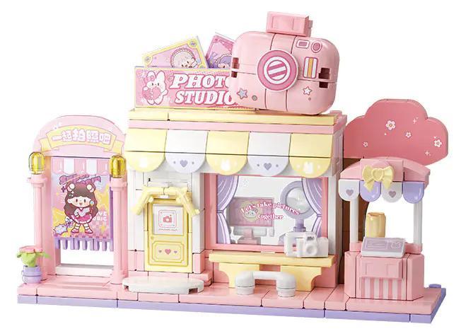 Bộ lắp ghép 未及Wekki 516501 Tiệm Chụp Ảnh Đa Sắc Của A Zhuo, đồ chơi lắp ghép cho bé gái 8 tuổi, tiệm ảnh dễ thương, thiết kế mô phỏng tiệm chụp ảnh thu nhỏ, giá tốt