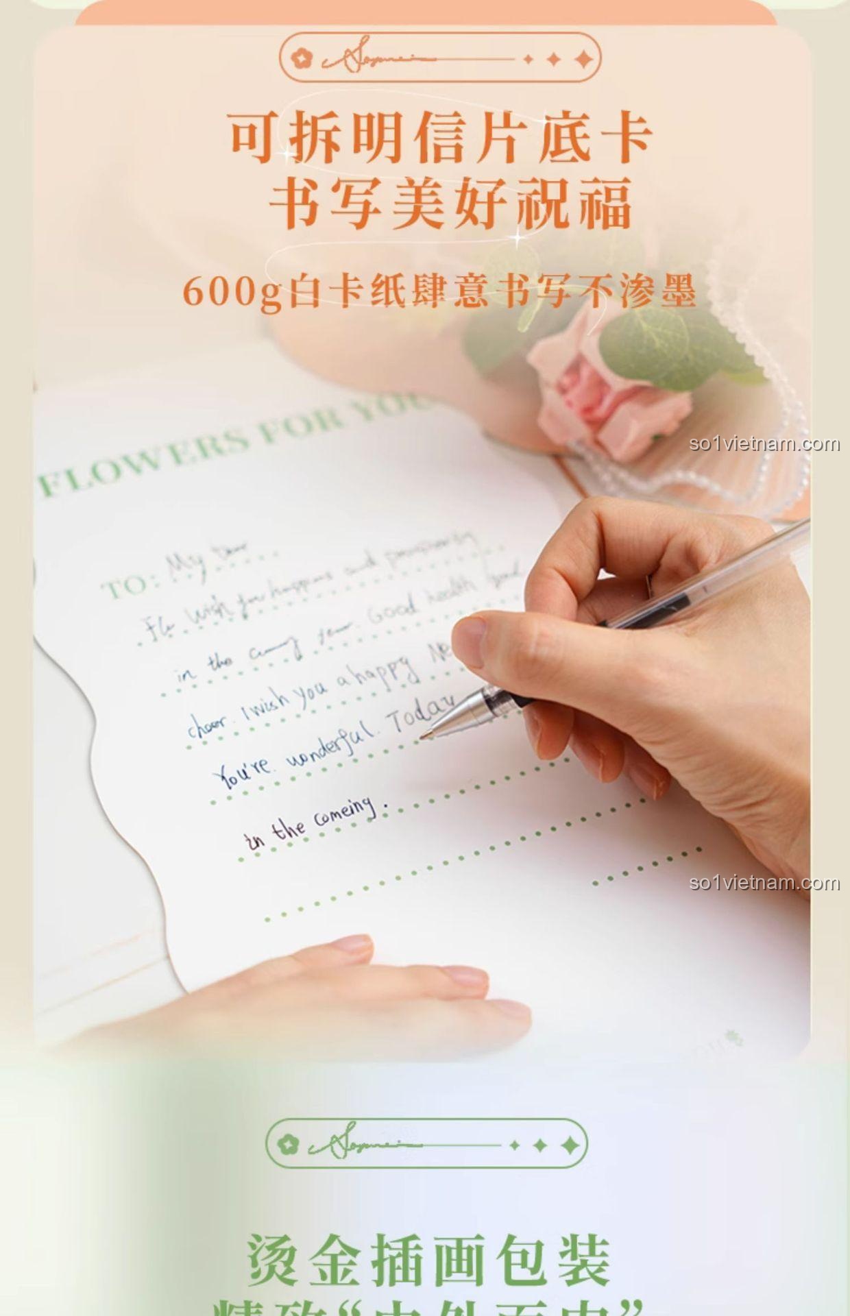 Thiệp chúc mừng đi kèm đồ chơi mô hình Bó hoa hướng dương Wekki, có thể viết lời chúc, quà tặng ý nghĩa cho con gái 6 tuổi, giá tốt