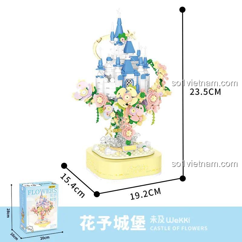 Kích thước mô hình Lâu đài Hoa Wekki 517203