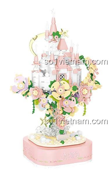 Mô hình Lâu đài Hoa Wekki 517203 màu hồng