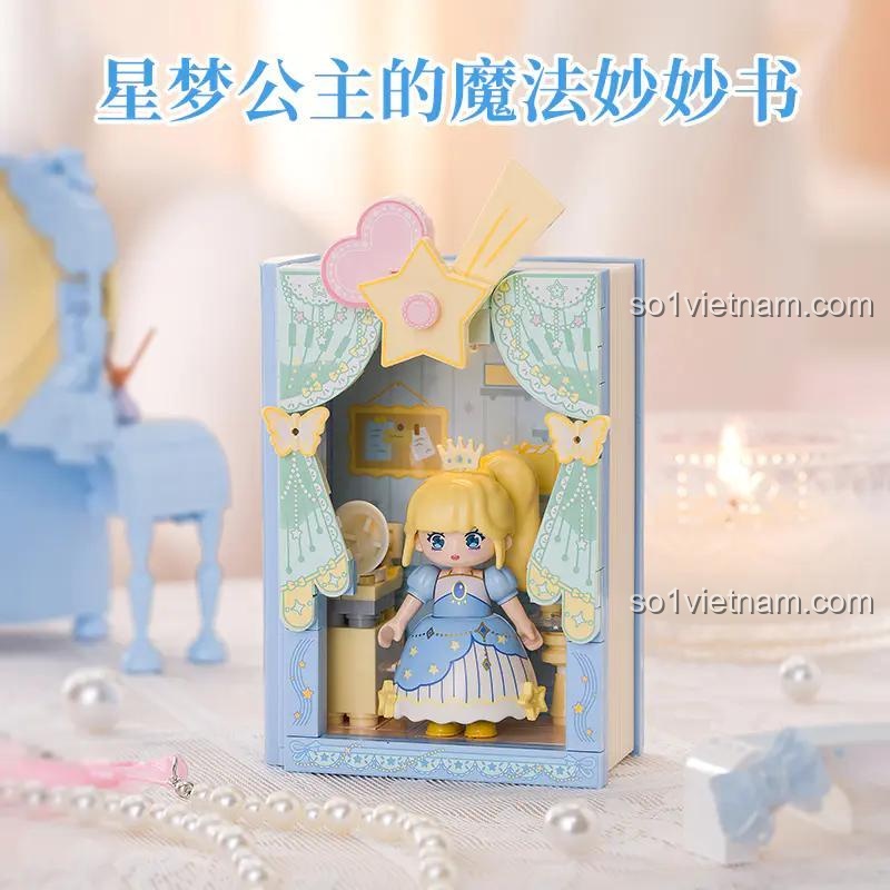 cảnh quan Sách Phép Thuật Công Chúa Ước Mơ Wekki 519007, đồ chơi mô hình cho bé gái 6 tuổi, tiết kiệm