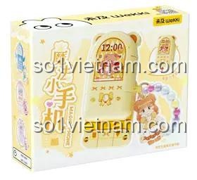 bộ đồ chơi Wekki 519010 Điện thoại Công Chúa trong hộp, màu vàng, quà tặng sinh nhật cho bé gái 6 tuổi, giá hời