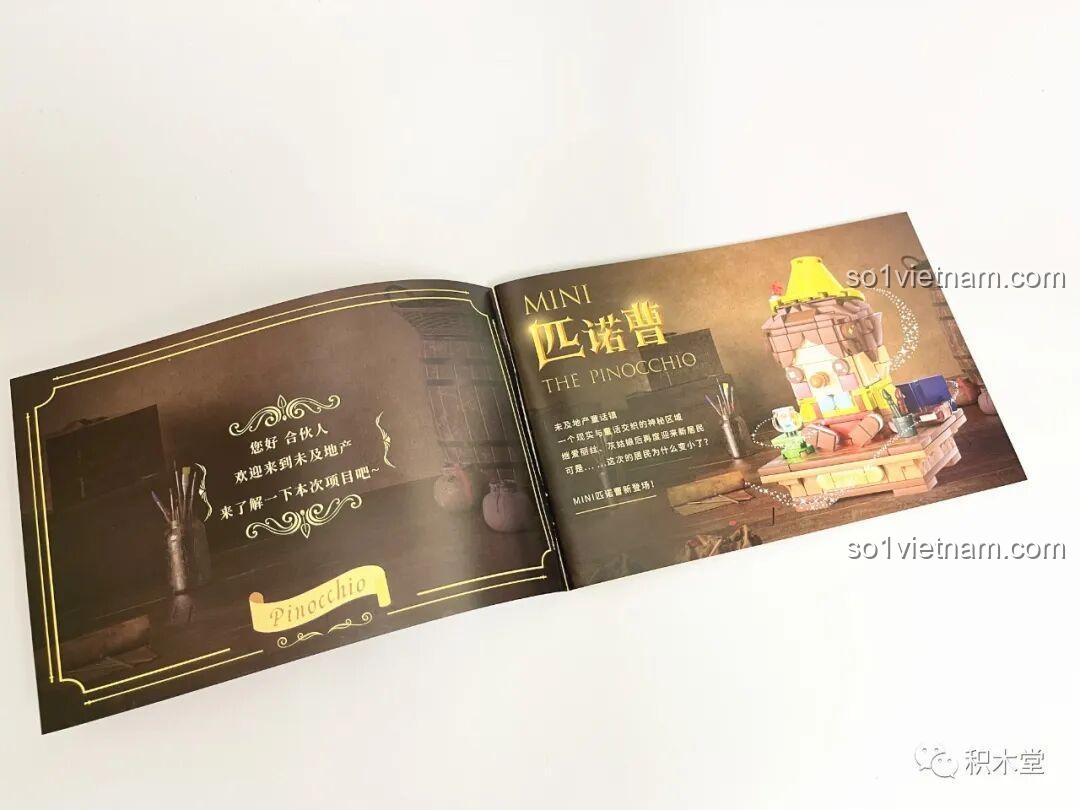 Trang giới thiệu sách hướng dẫn lắp ráp Wekki G2307 Mini Pinocchio