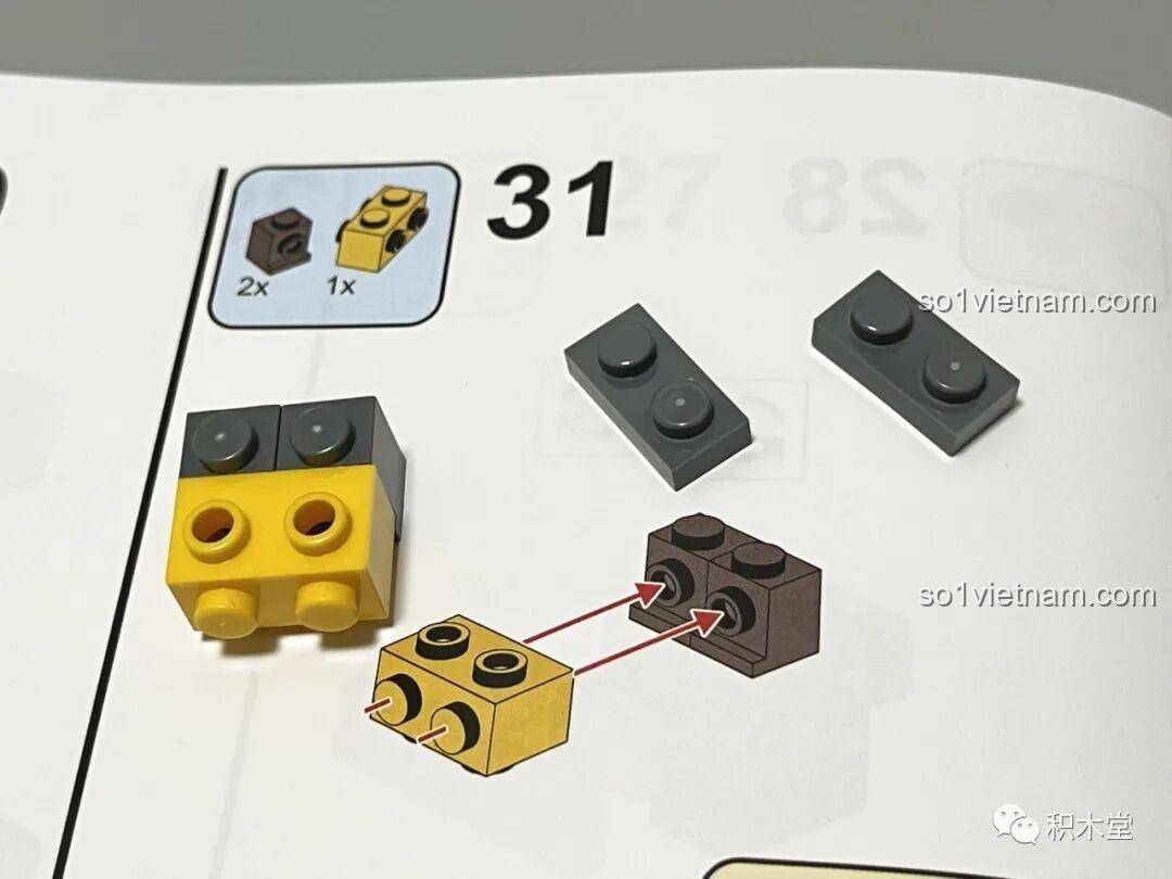 Bước lắp ráp 31 Wekki G2307 MINI Pinocchio