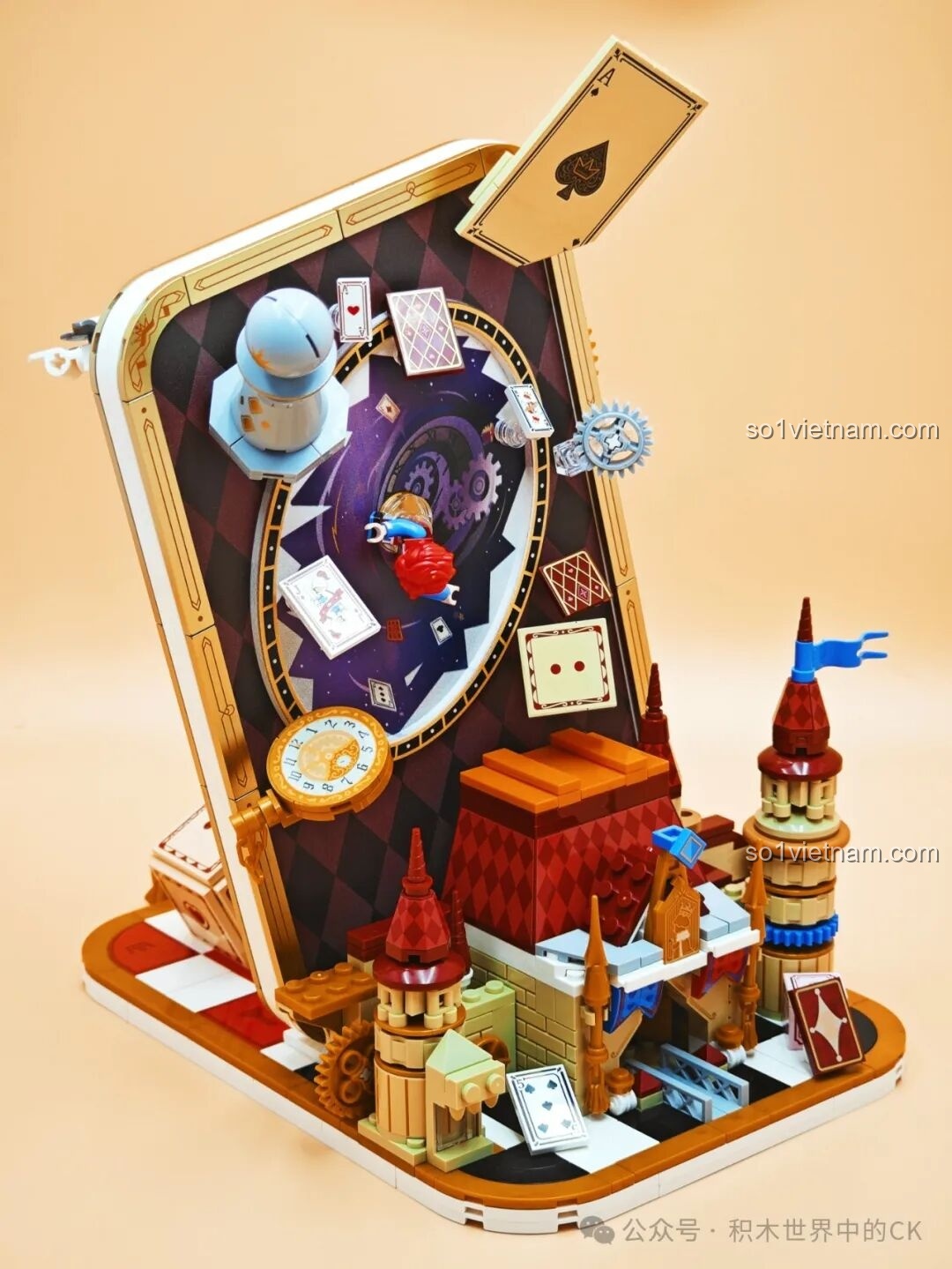 Quá trình lắp ráp tòa lâu đài trong bộ lắp ghép Wekki Joker Poker 506187