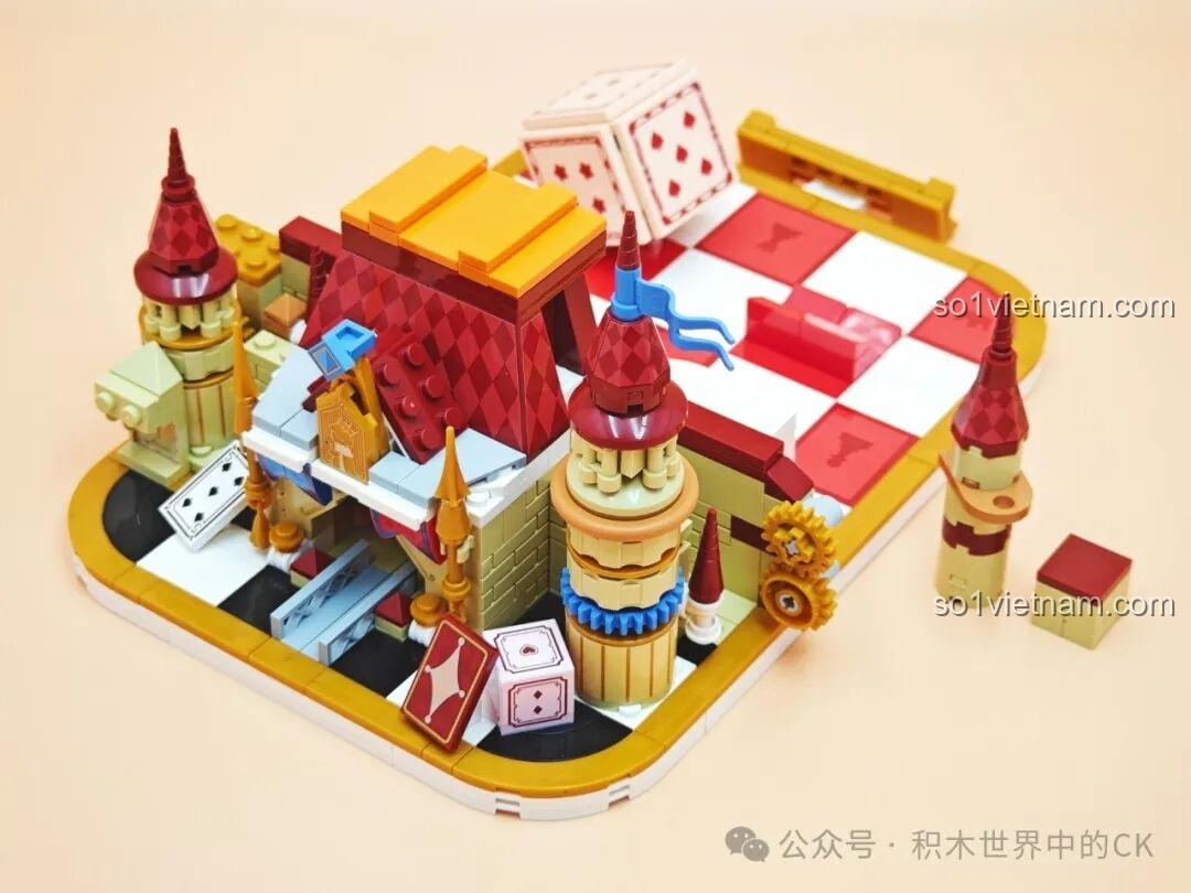 Phần nền của bộ lắp ghép Wekki Joker Poker 506187 đang dần thành hình