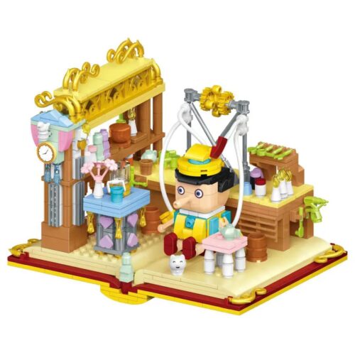 Bộ lắp ghép Pinocchio Wele Creative 2129, mô hình sách cổ tích Pinocchio cho bé trai 6 tuổi, đồ chơi lắp ráp giá tốt.