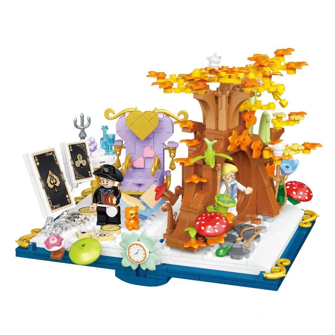 bộ lắp ghép Câu Chuyện Cổ Tích Xứ Sở Thần Tiên Welecome 2132, mô hình sách cổ tích 614 chi tiết cho bé gái 6 tuổi, giá tốt