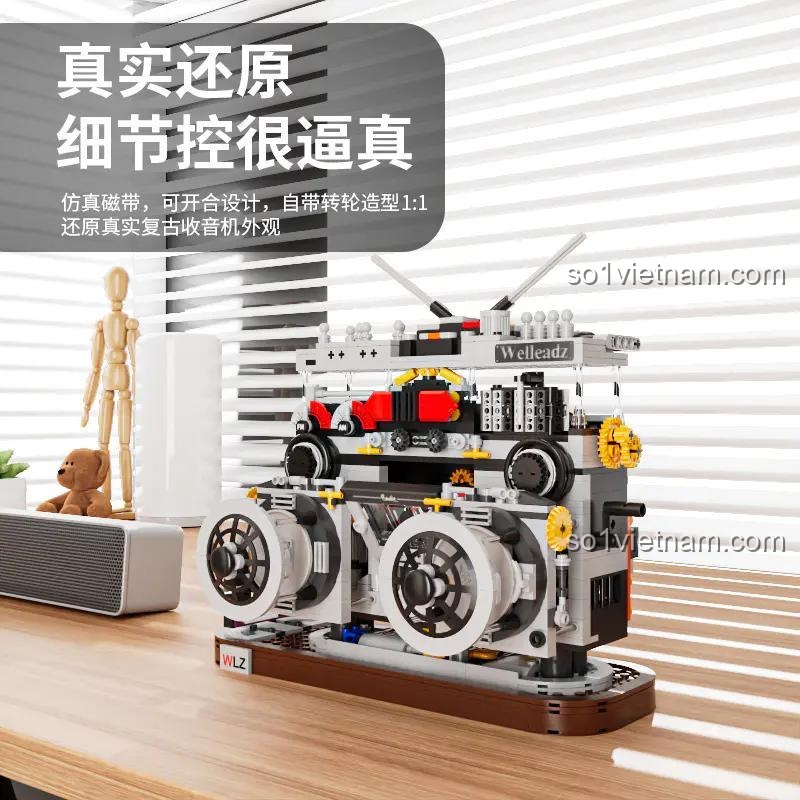 Chi tiết mô hình Radio Cổ Điển Welleadz 2118