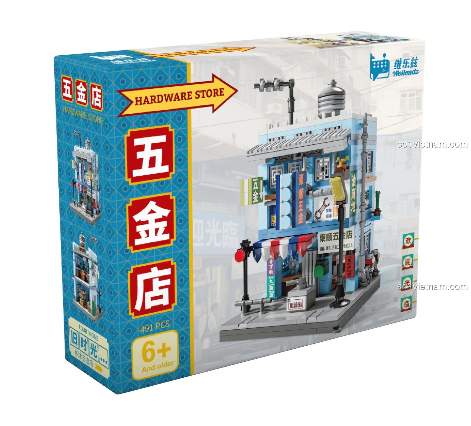 Hộp sản phẩm Welleadz 6102 Cửa hàng Ngũ kim - Bộ lắp ghép kiến trúc