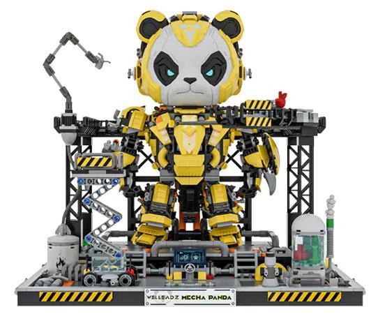 Bộ lắp ghép Gấu Trúc Mecha Welleadz 6105, đồ chơi mô hình Robot Gấu Trúc chiến đấu, phù hợp bé trai 6 tuổi, giá tốt.