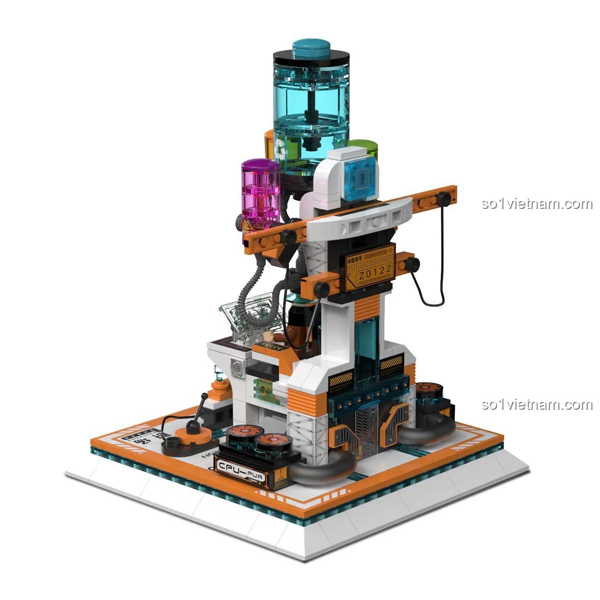 Trạm làm việc tương lai Whale Roaming, đồ chơi xây dựng thông minh, phát triển tư duy.