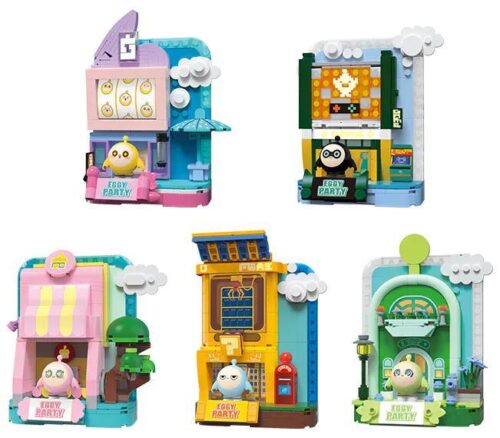 Bộ lắp ghép Phố Cảnh Eggy Party HA392104 WISE BLOCK, 5 mô hình dễ thương cho bé gái 5 tuổi, giá tốt.