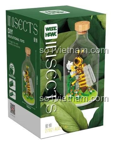 Hộp sản phẩm Mô hình Ong Mật WISE HAWK 2792, đồ chơi giáo dục STEM cho người chơi 14 tuổi
