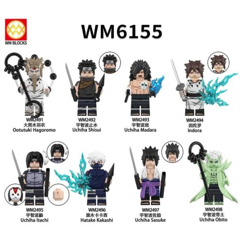 Bộ đồ chơi Bộ 8 Minifigure Naruto WM Blocks WM6155 giá tốt, chất lượng cao cho bé trai 8 tuổi.