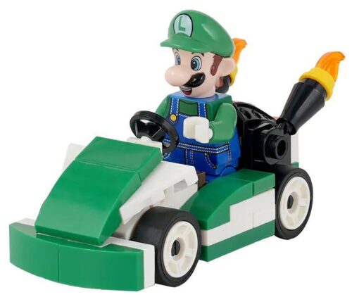 Bộ lắp ghép Luigi Mario Kart WM MOC1220-A giá rẻ, đồ chơi mô hình Xe Kart Luigi cho bé trai 6 tuổi, phát triển tư duy sáng tạo.