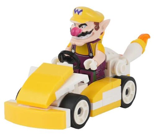 Bộ lắp ghép Wario Kart WM MOC1221-A giá rẻ cho bé trai 6 tuổi, đồ chơi mô hình Xe Kart của Wario chất lượng cao.