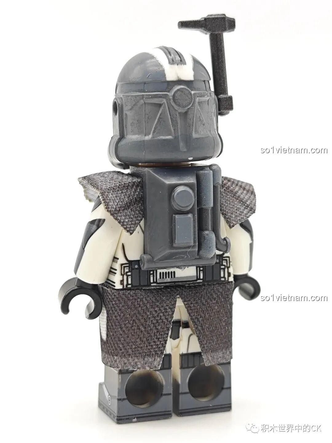 Minifigure Wolfpack Captain WM2263 với súng, Lính Clone Wolfpack WM6128, quà tặng sinh nhật