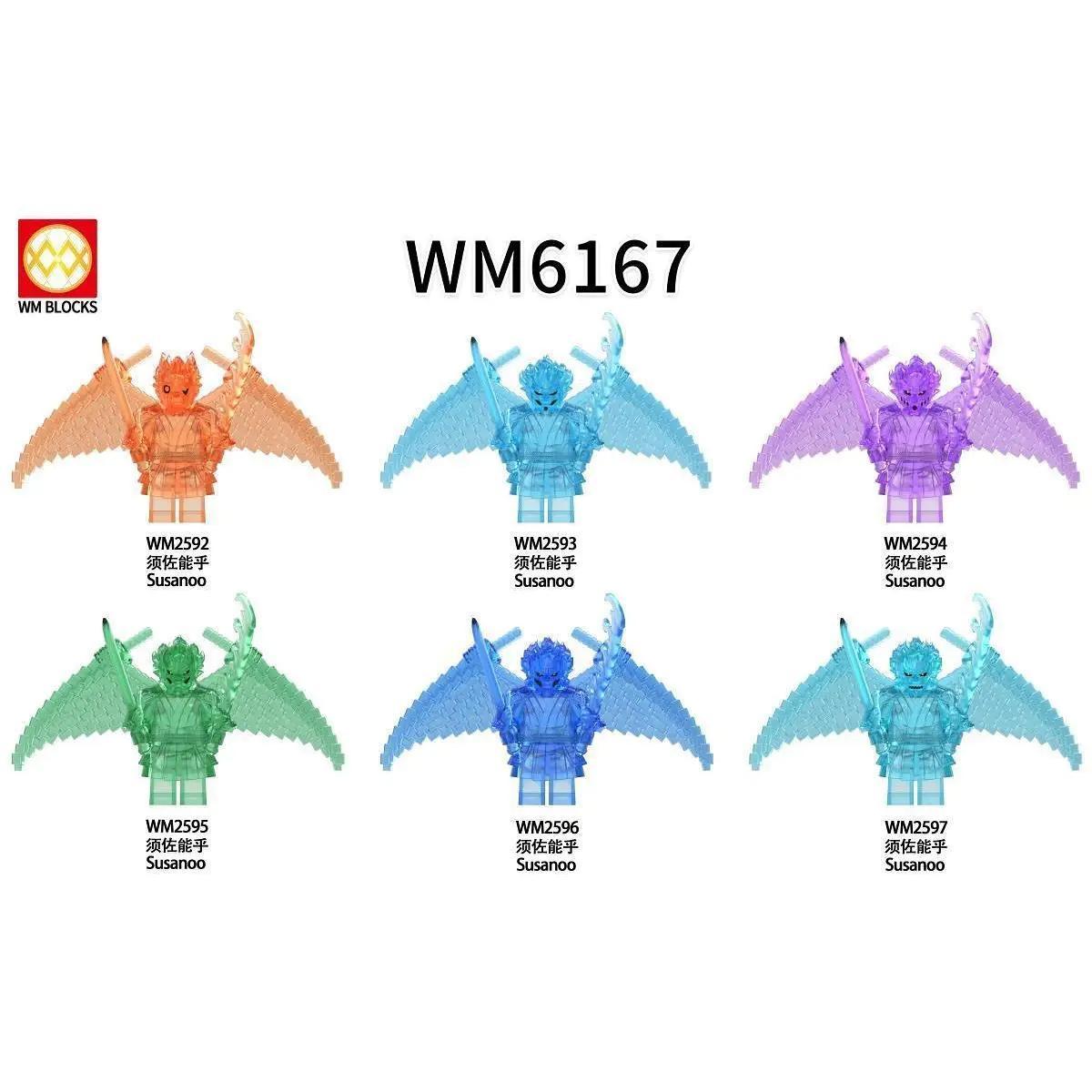 Bộ đồ chơi WM WM2597 6 mô hình minifigure Susanoo Naruto, đồ chơi lắp ghép cho bé trai 8 tuổi, giá tốt