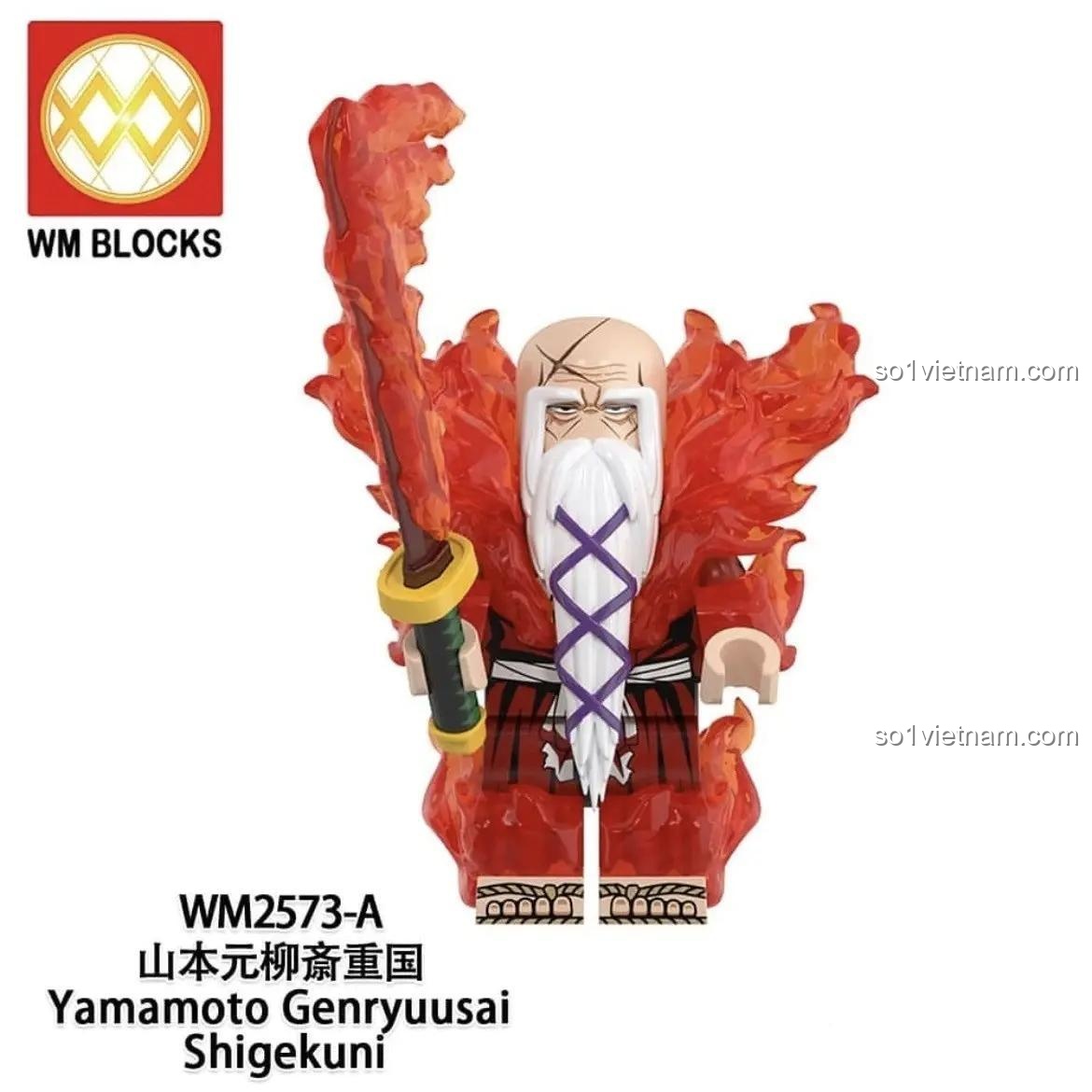 Minifigure Yamamoto Genryuusai Shigekuni từ bộ Bleach WM6164, đồ chơi mô hình cho bé trai 6 tuổi