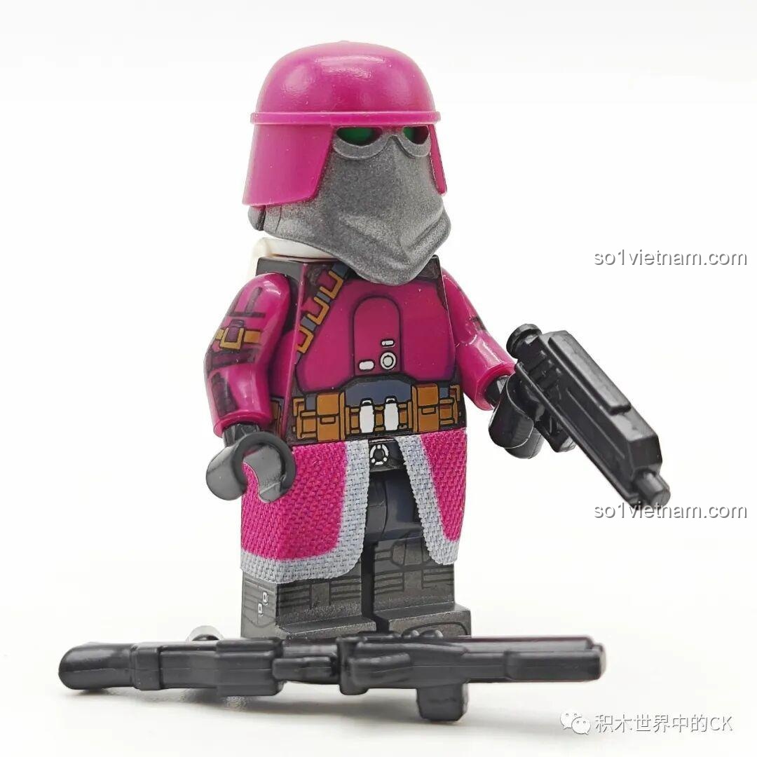 WM2256 Elite Nova Corps Marine với súng blaster, một phần của bộ đồ chơi WM6127 Minifigure Star Wars.