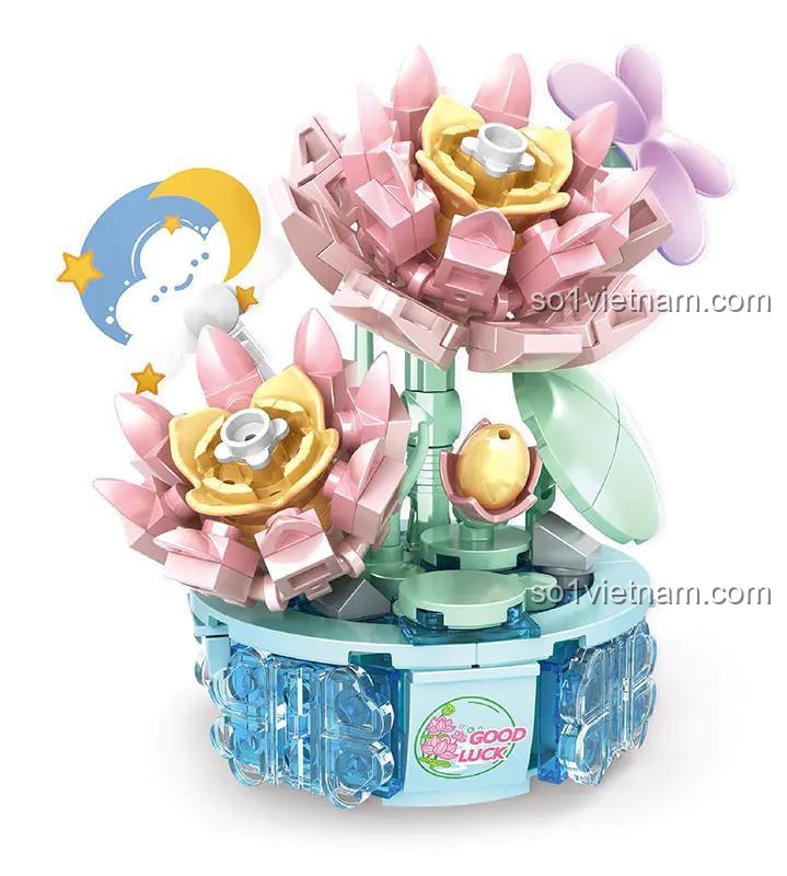 Mô hình hoa lắp ráp Woma C0292 Hoa Thời Gian mẫu 1