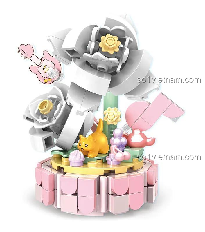 Mô hình hoa lắp ráp Woma C0292 Hoa Thời Gian mẫu 3