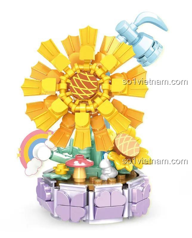 Mô hình hoa lắp ráp Woma C0292 Hoa Thời Gian mẫu 4