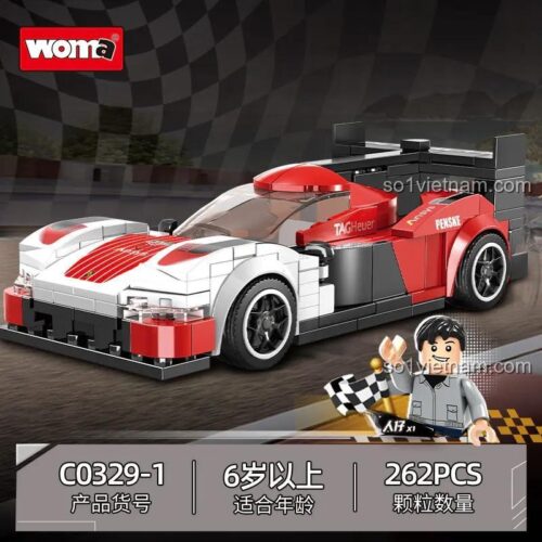 Mô hình xe đua Porsche Penske Woma C0329-1, một phần của bộ đồ chơi mô hình Woma C0329.