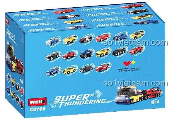 WOMA C0700 Xe đầu kéo vận chuyển, đồ chơi sáng tạo cho bé 6 tuổi