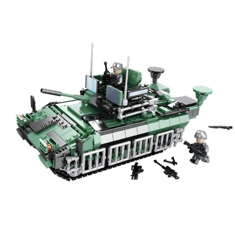 Bộ đồ chơi Xe Chiến Đấu Bộ Binh FV510 Warrior WOMA C0809 848 Mảnh Ghép, Xe quân sự cho bé trai 6 tuổi, Đồ chơi giáo dục STEM