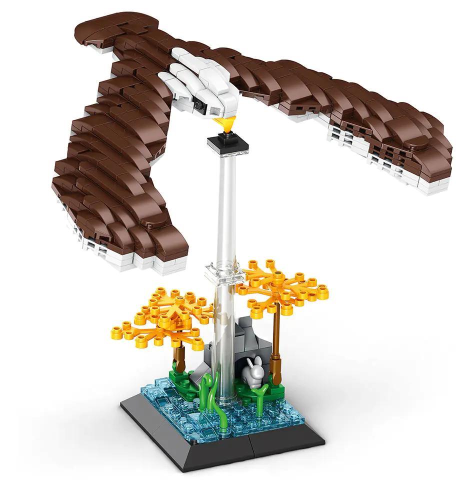 Bộ lắp ghép WOMA C1003 Đại Bàng Cân Bằng, mô hình động vật thăng bằng độc đáo, phù hợp bé trai 6 tuổi, giá tốt.