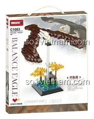 Hộp đồ chơi lắp ráp WOMA C1003 Đại Bàng Cân Bằng, chất lượng cao, món quà tiết kiệm cho bé trai 6 tuổi.