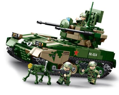 WOMA C1014 Xe Tăng Tự Hành 09式 Bộ Đồ Chơi Lắp Ghép 892 Mảnh Ghép Cho Bé Trai 6 Tuổi