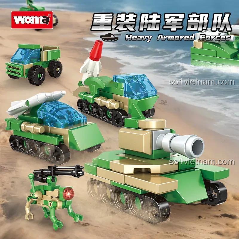 Xe tăng và xe bọc thép từ bộ lắp ghép WOMA C1034