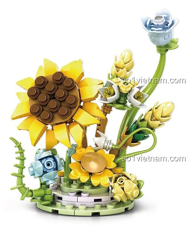 Mô hình hoa hướng dương WOMA C2001 lắp ghép
