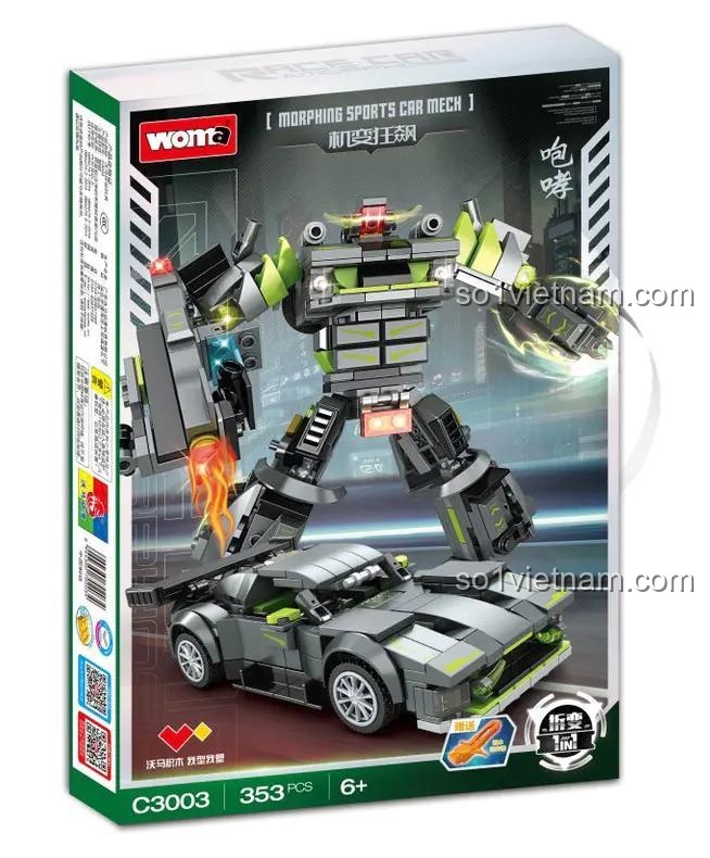 Robot Biến Hình Xe Đua "Gầm Rú" WOMA C3003 - Mô hình xe đua