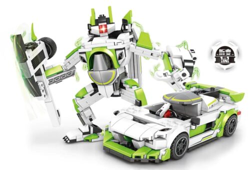 Robot Biến Hình Xe Hơi Độc Xà WOMA C3007 350 Mảnh - Đồ chơi lắp ghép cho bé 6 tuổi