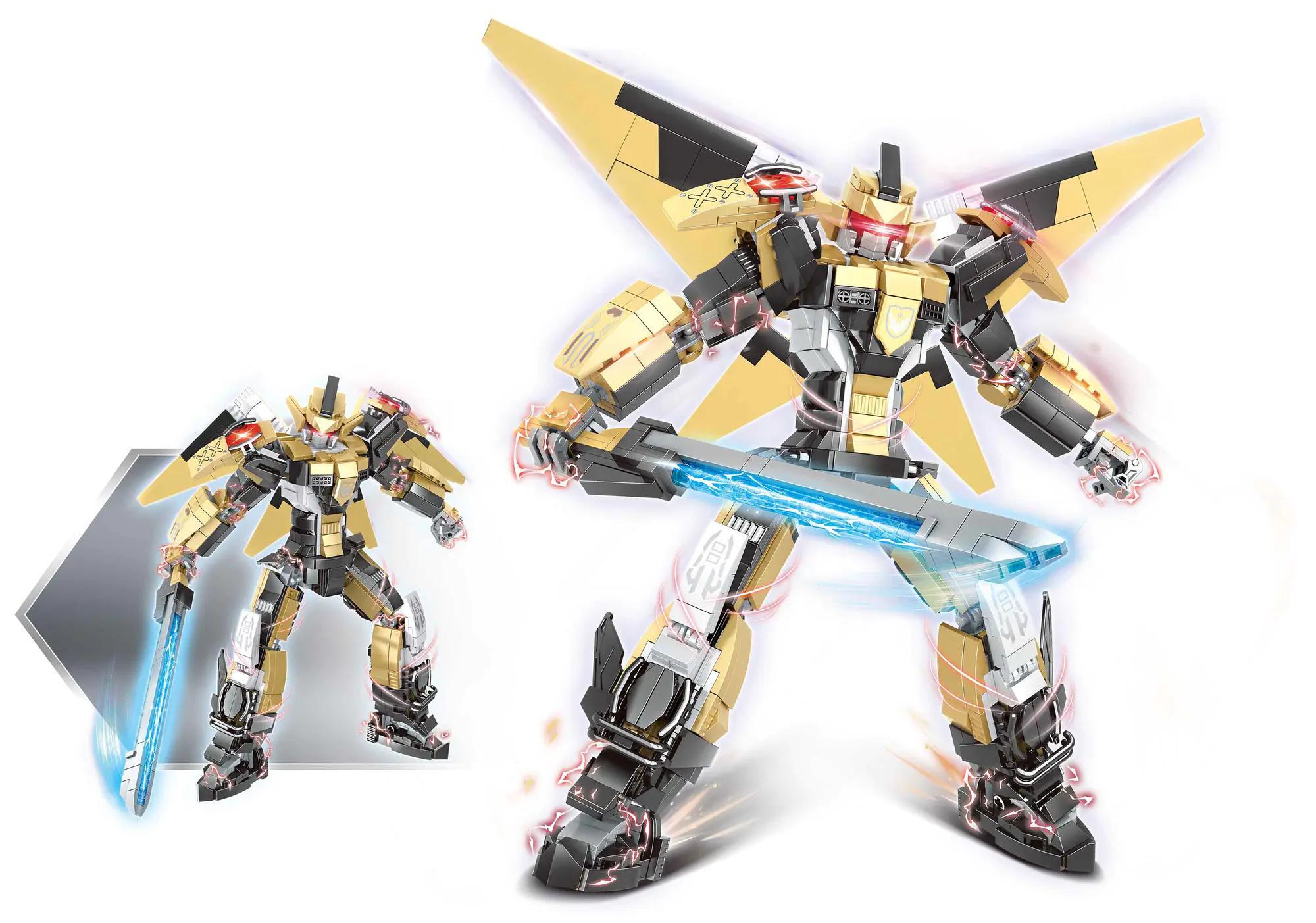 bộ lắp ghép Cơ Giáp Đại Bàng Hung Tợn WOMA C4004 với kiếm phát sáng, mô hình lớn chi tiết tinh xảo cho con trai 6 tuổi, giá tốt