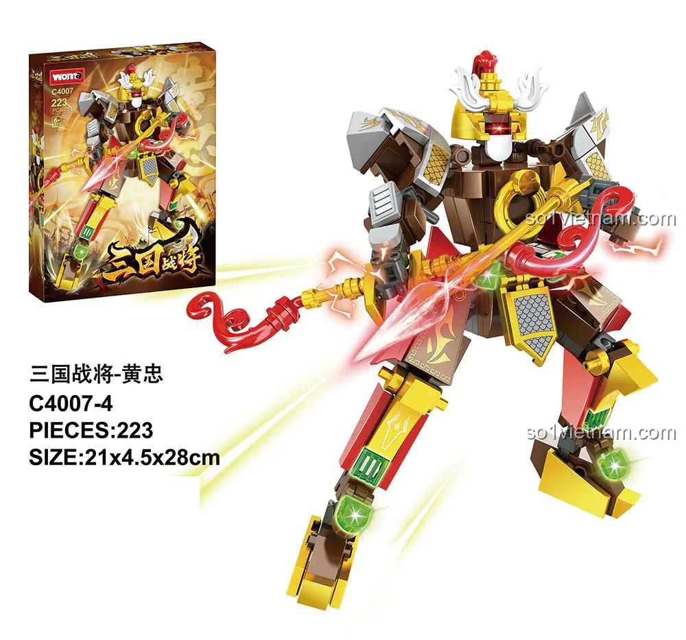 Robot Hoàng Trung Biến Hình WOMA C4007, 223 Mảnh, Kích thước 21x4.5x28cm