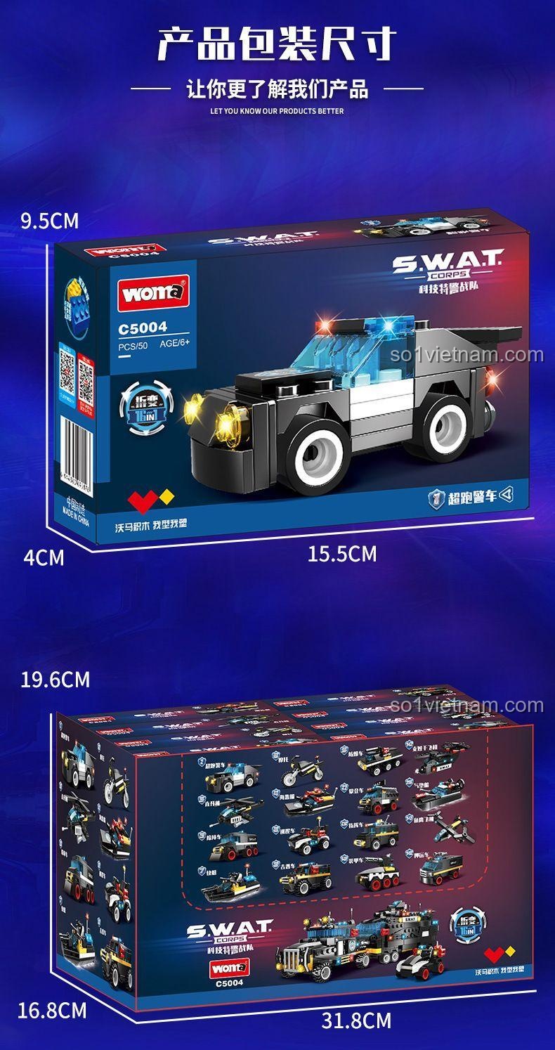 Thông số kỹ thuật bộ lắp ghép xe tải SWAT WOMA C5004