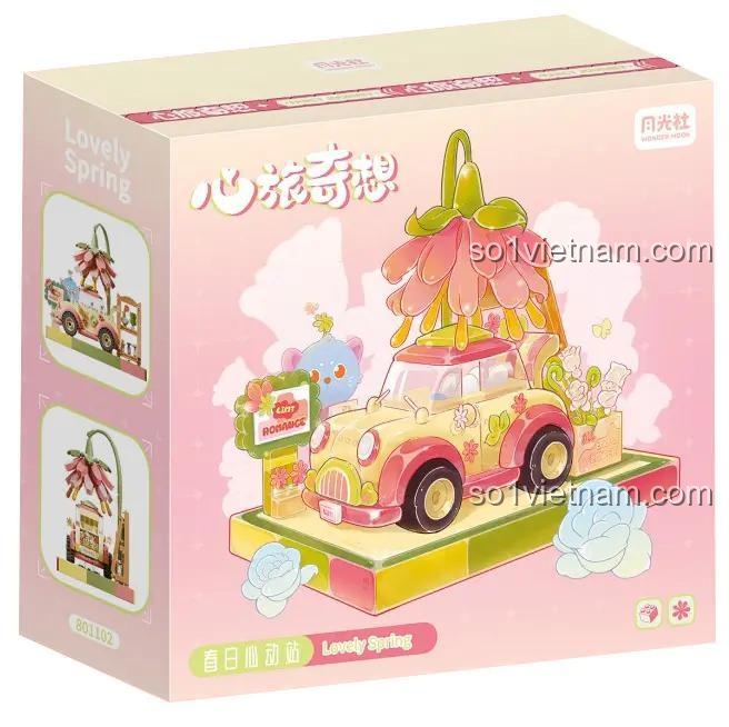 Hộp sản phẩm đồ chơi mô hình Wonder Moon 801102 Trạm dừng chân lãng mạn, quà tặng sáng tạo cho bạn gái.